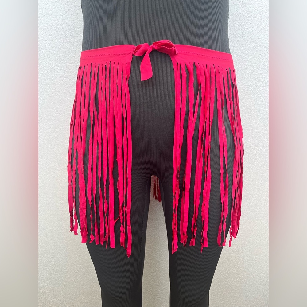 Vintage Ste Jan Marie Fringe Overlay Skirt